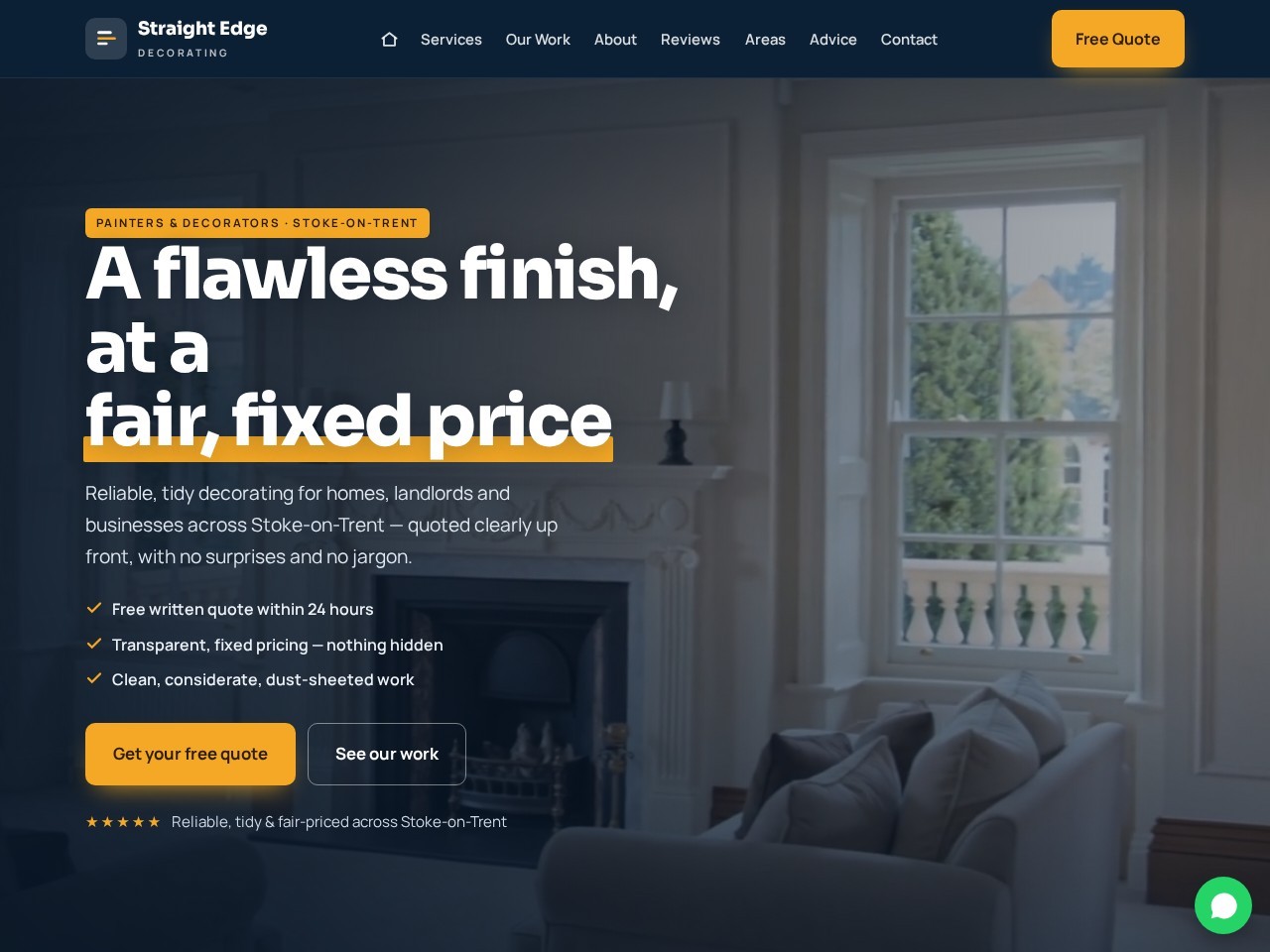 StraightEdge Decorating website
